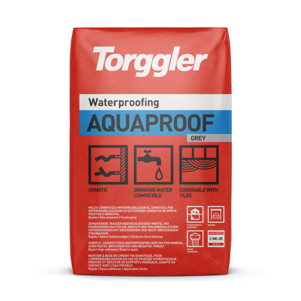 Aquaproof | Hydroizolacje, Hydroizolacja cementowa | Torggler