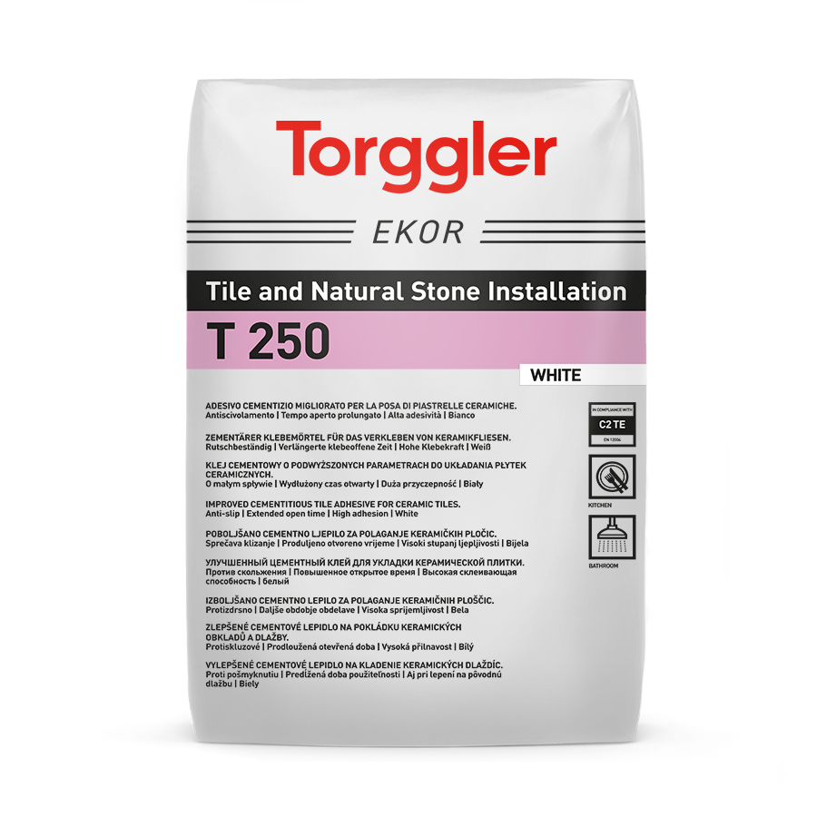 T 250 Tile Adhesives, Tile Adhesives, Tiles and Natural Stone