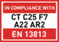 CTC25F7A22AR2 - EN13813 CTC25F7A22AR2 - EN13813