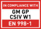 GMGPCSIVW1 - EN998-1 GMGPCSIVW1 - EN998-1